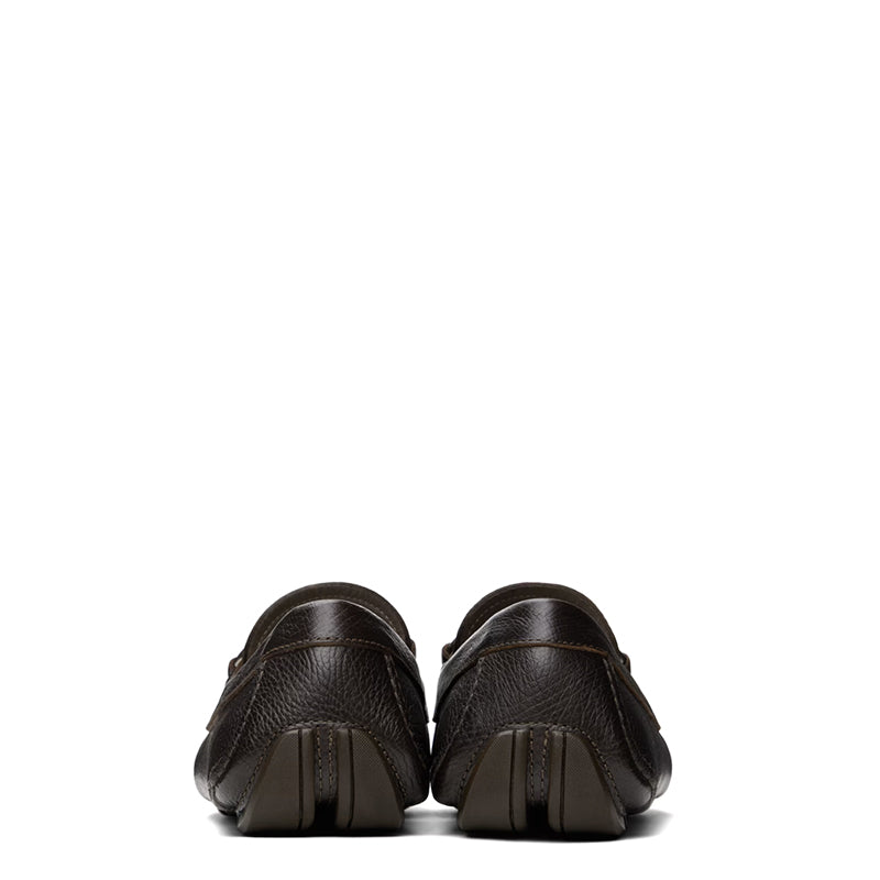 Black Driver leather loafer