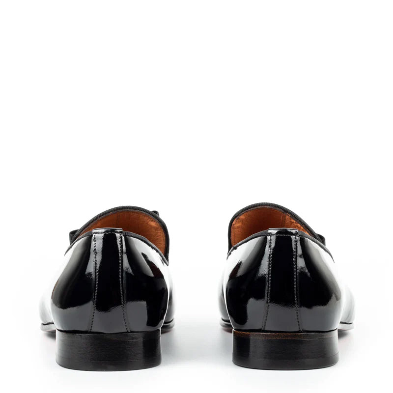 Pure Leather Patent Shiny Blue Loafer