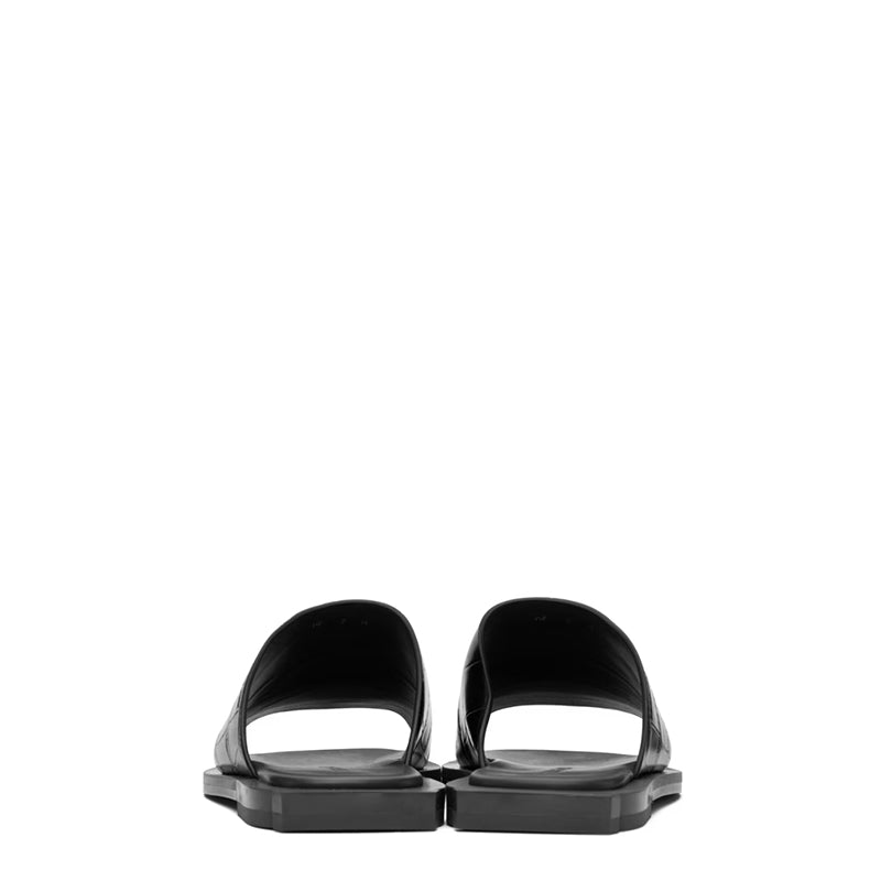 Reptilian Textured Slip On Sandal