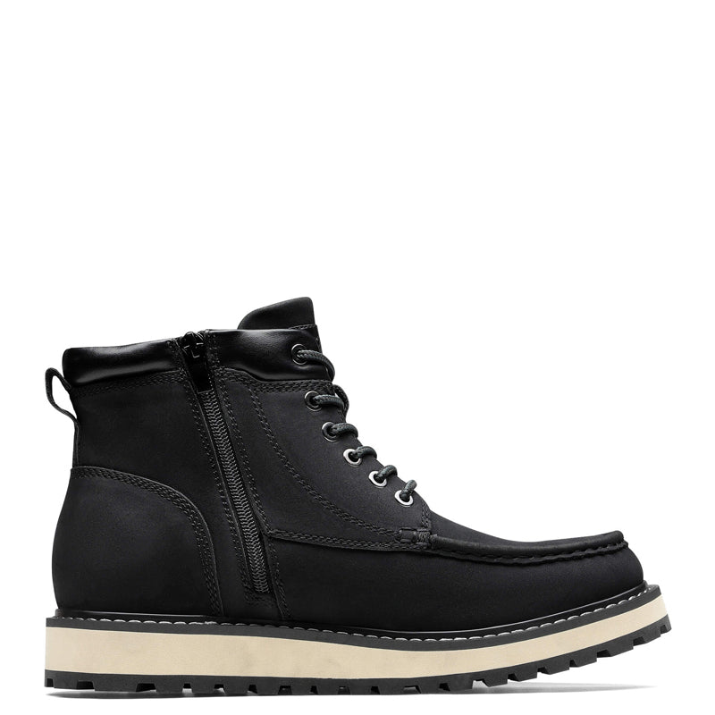 Men's Moc Toe Boot Fashion Comfort Casual Wedge Boot