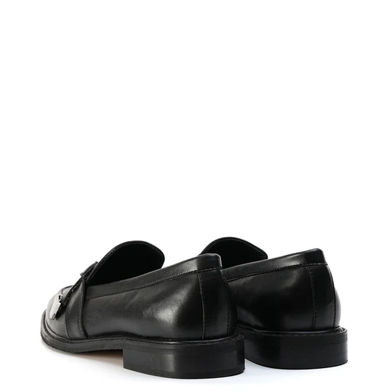 Men Slip On Polished Leather Formal Burgundy Loafer