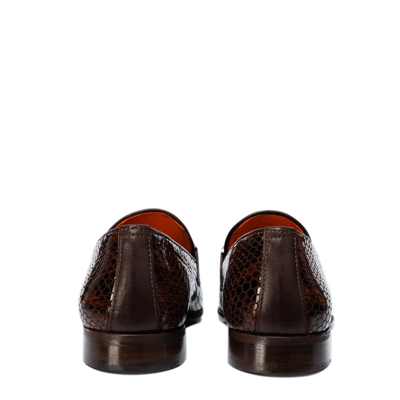 Brown Bit Dress Loafer Men Shoe