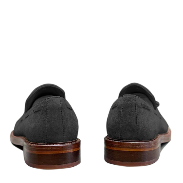 Comfort Tassel Penny Loafer in Suede Leather