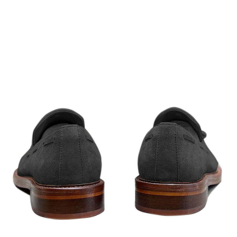 Comfort Tassel Penny Loafer in Suede Leather