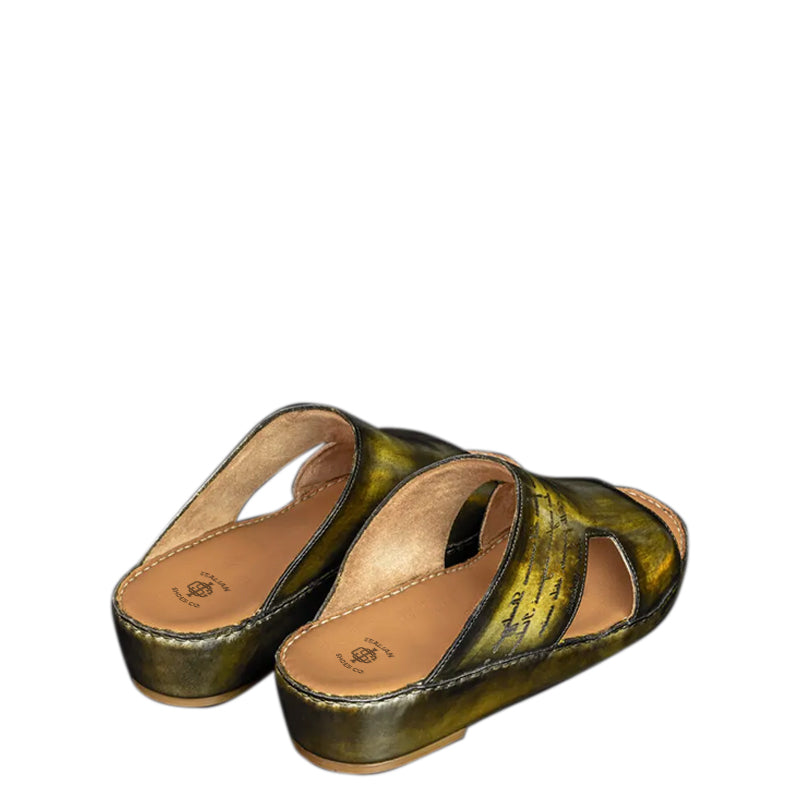 Open Toe Leather Comfort Arabic Sandal