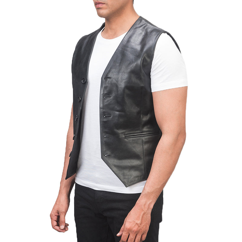 Auden Leather Vest For Men