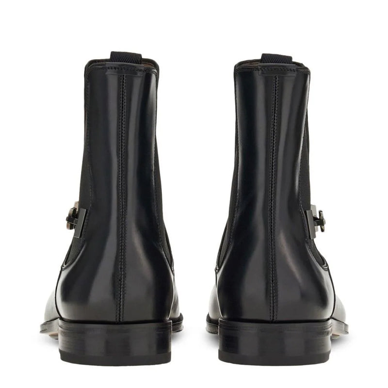 Squared toe Buckle Ankle Boots