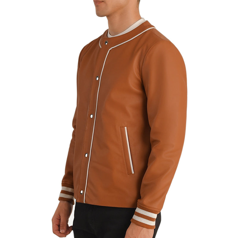 Willis Leather Bomber Jacket For Men