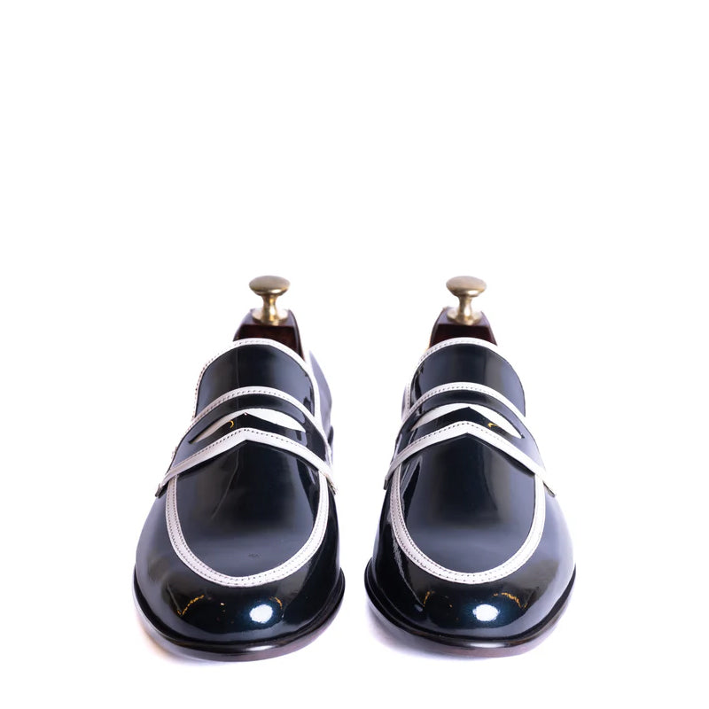 Patent Handmade Shiny Leather Loafers