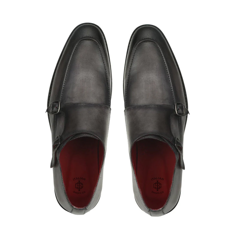 Pure Leather Handmade Double Monkstrap Shoes