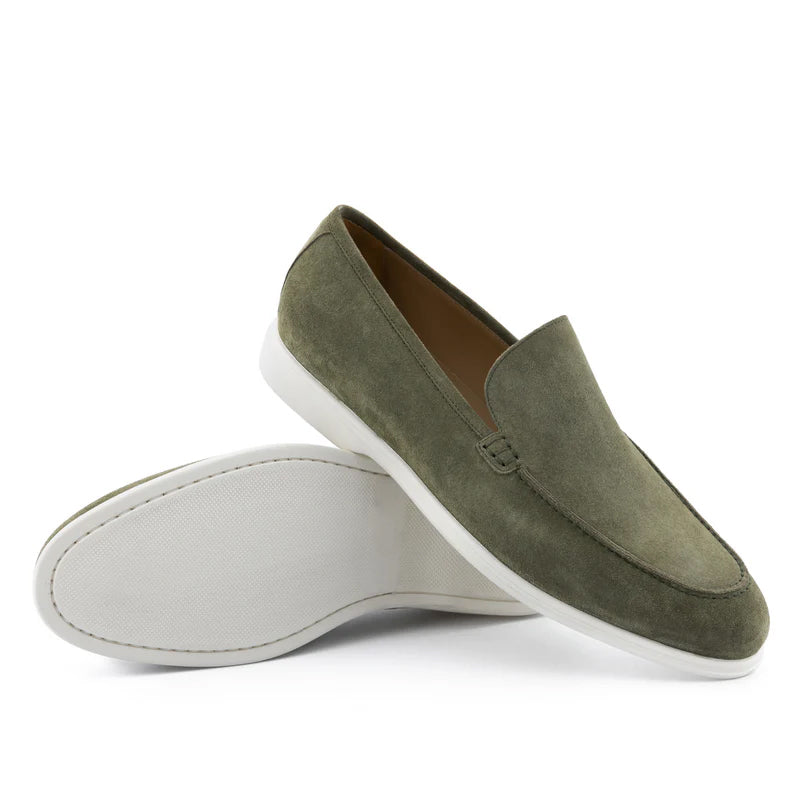 Premium Suede Leather Beige Loafer For Men