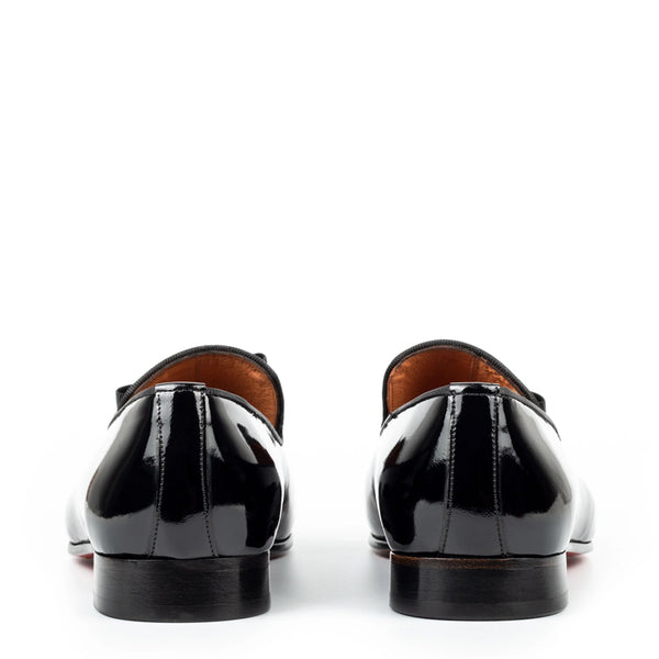 Patent Penny Solid Leather Burgundy Loafer