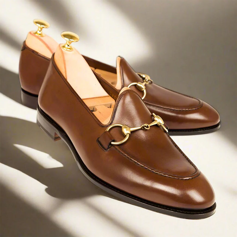 Horsebit Bottle Leather Loafer
