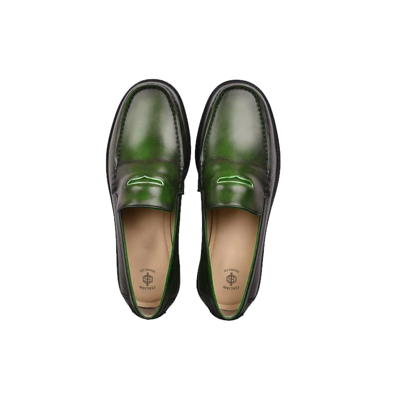 Alto Lite Leather Loafers Green