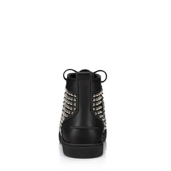 Men Casual Leather Lace Up High Sneakers