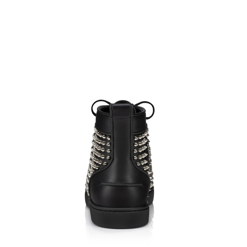 Men Casual Leather Lace Up High Sneakers