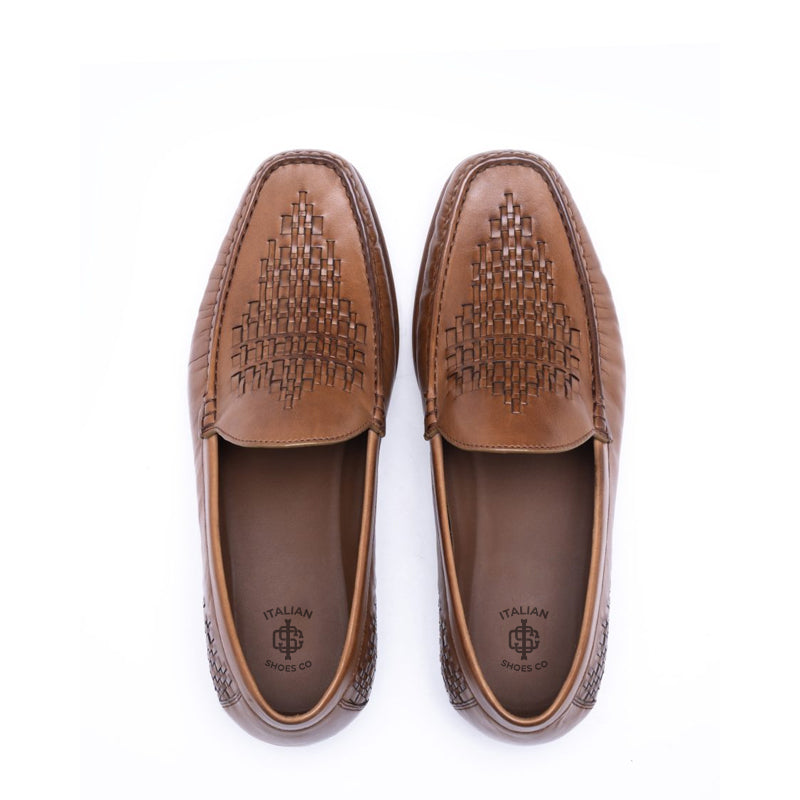 Men Slip On Leather Tassel Loafer