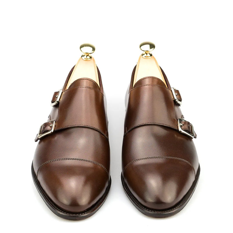 Premium Captoe Leather Double MonkStrap Shoe