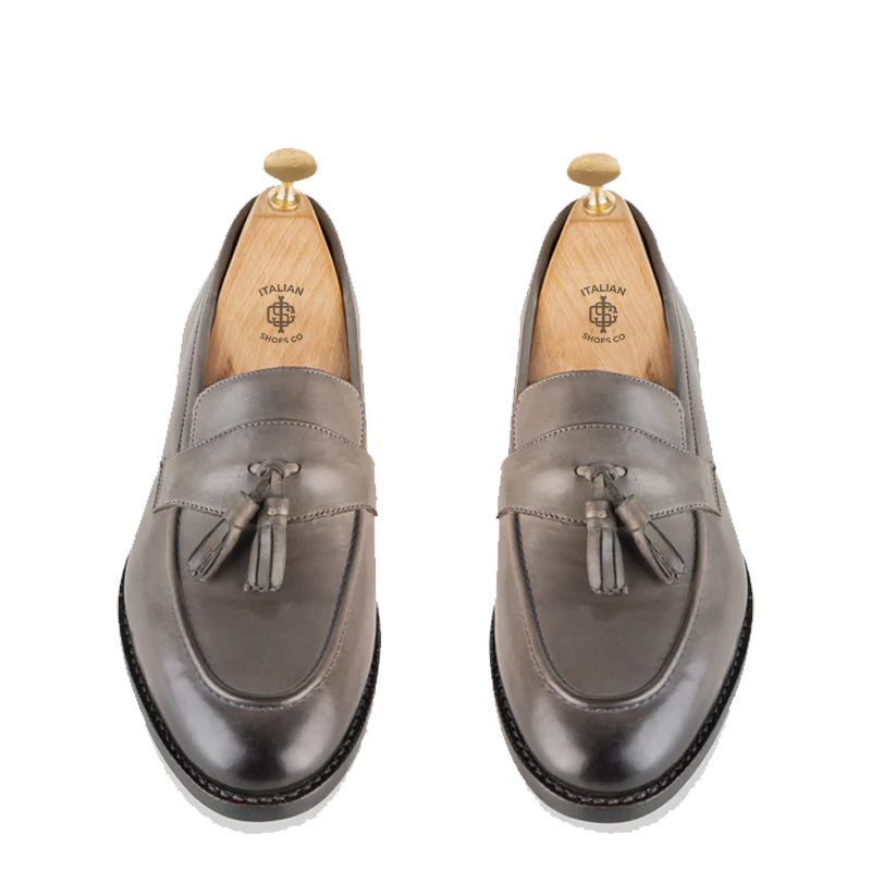 Beatrice Wine Tassel Loafers