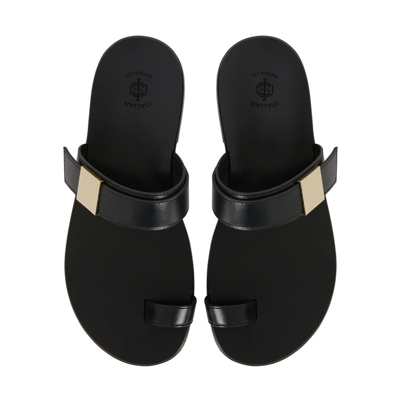 Open Toe Double Strap Leather Stylish Sandal