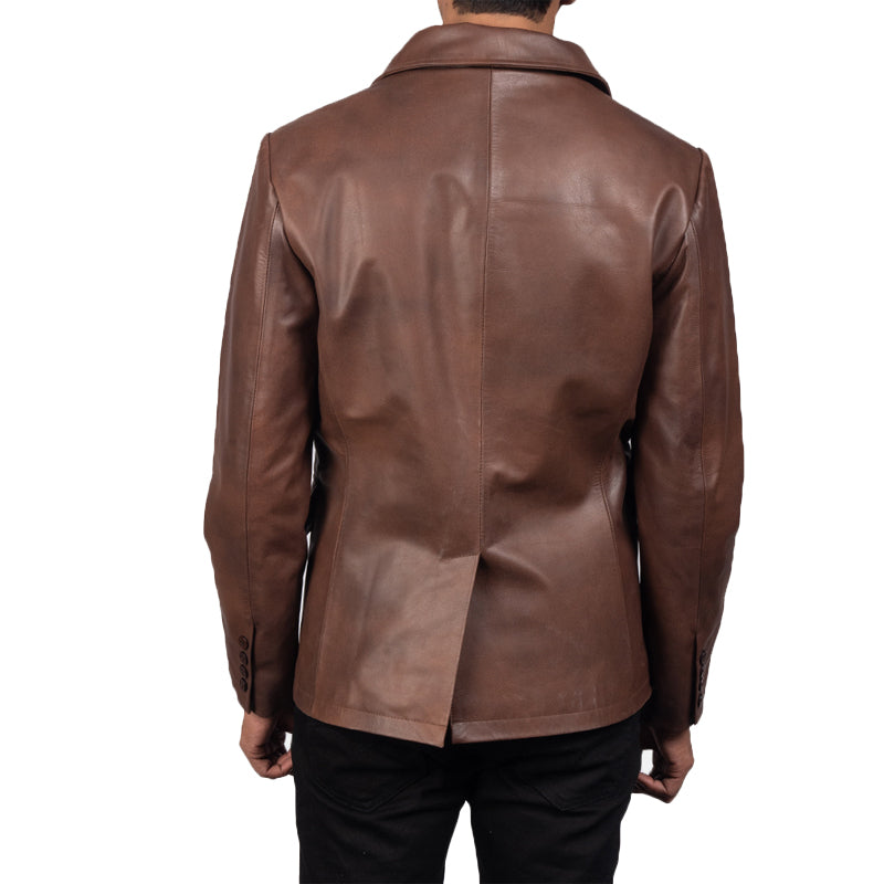 Deleno Leather Blazer