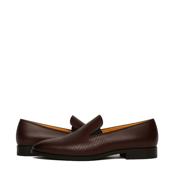 Elegant Woven Leather Loafer