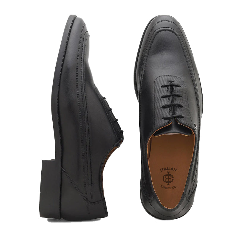 Men Solid Leather Oxford Shoes