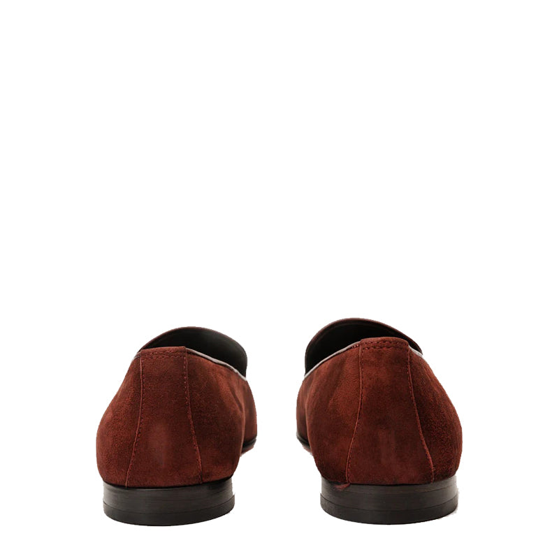 Black Suede Slip on Loafer Men Shoe