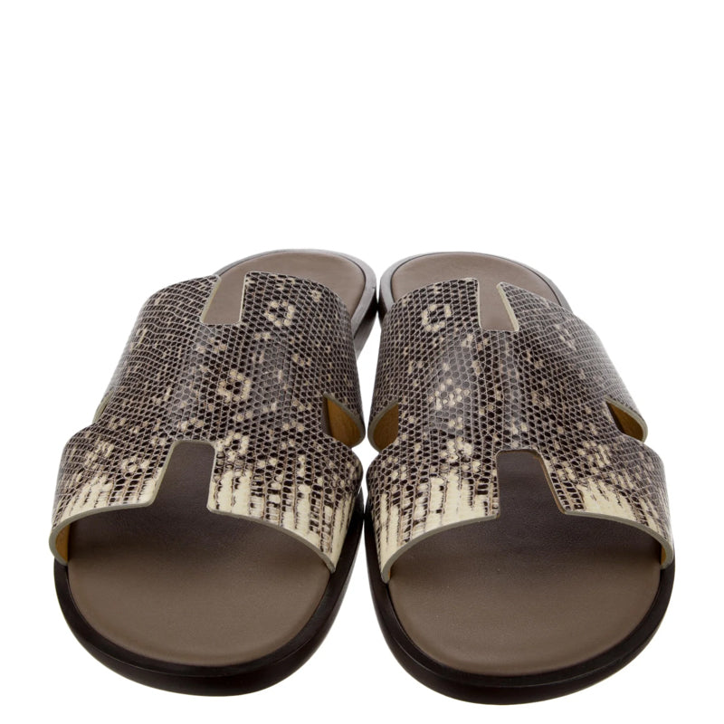 Luxury Croco Leather Oran Sandals