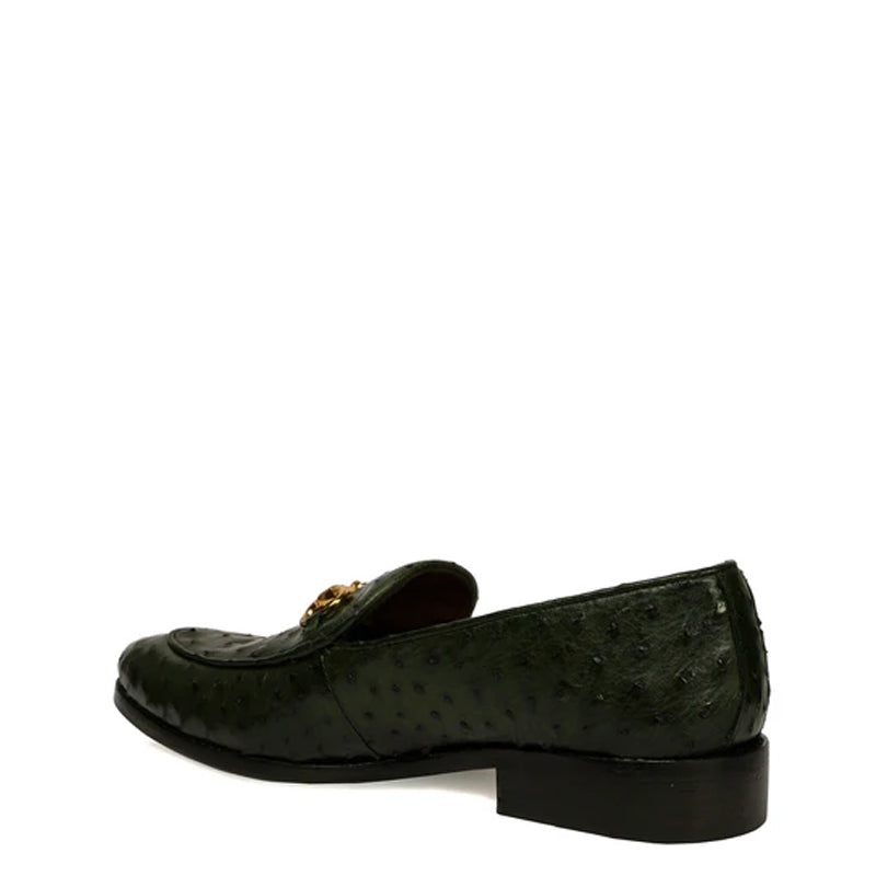 Men Solid Leather Slip On Loafer Shoe