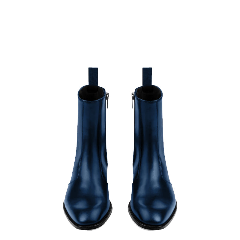 Side Zip Boot Black Leather
