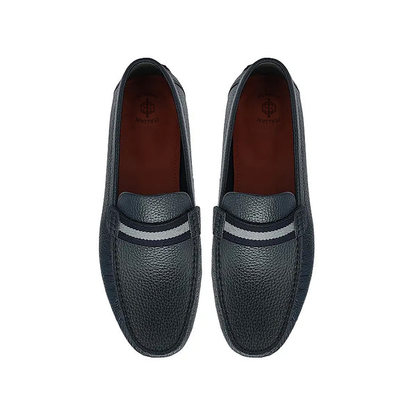 Men Casual Slip On Leather Driving Loafer