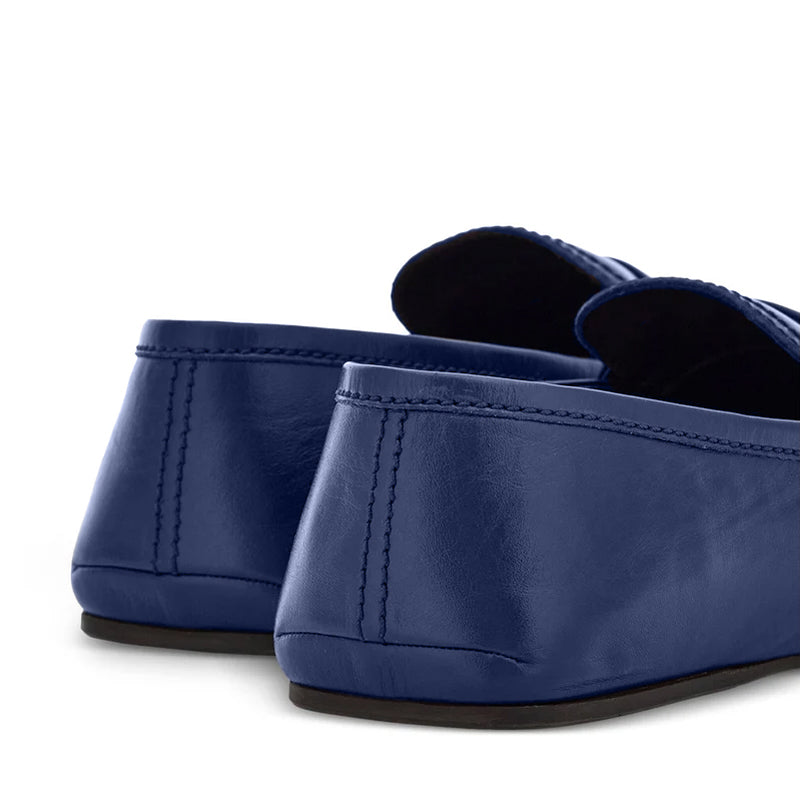 Plaque Leather Loafers