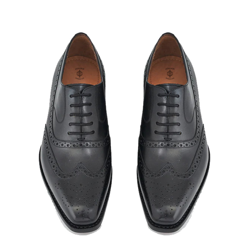 Black Brogue Shoes for Men