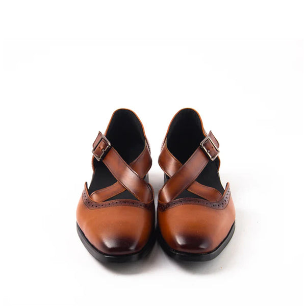 Classic Patent Shiny Leather Peshawari Sandal