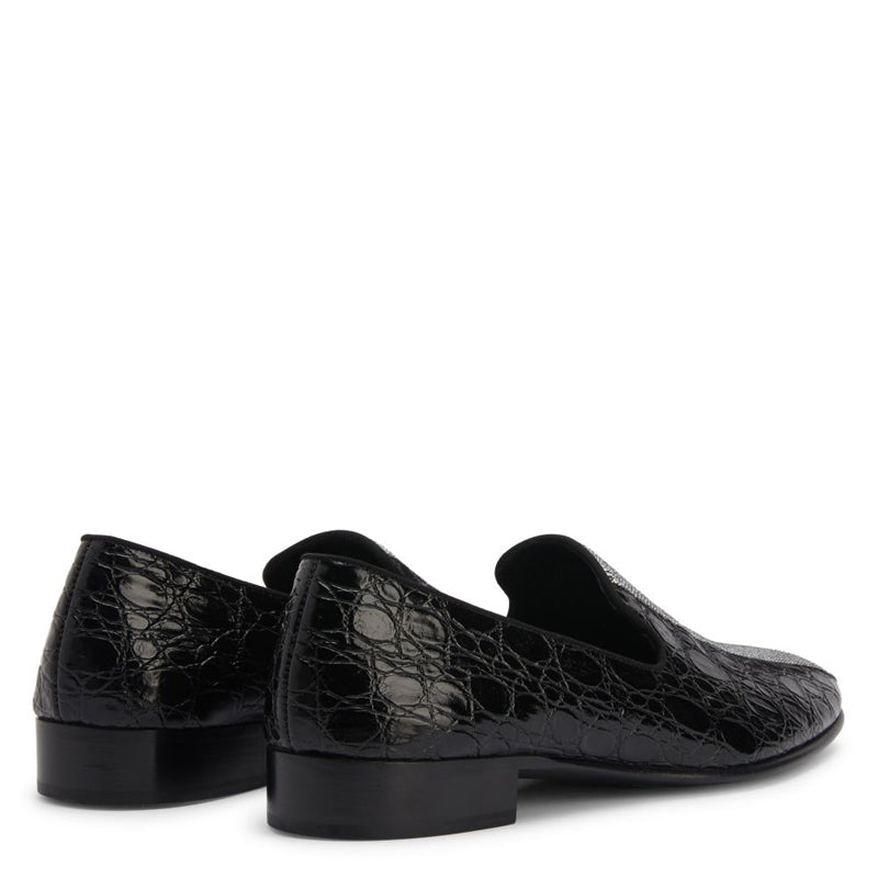 Croco Textured Handmade Design Leather Fashion Loafer