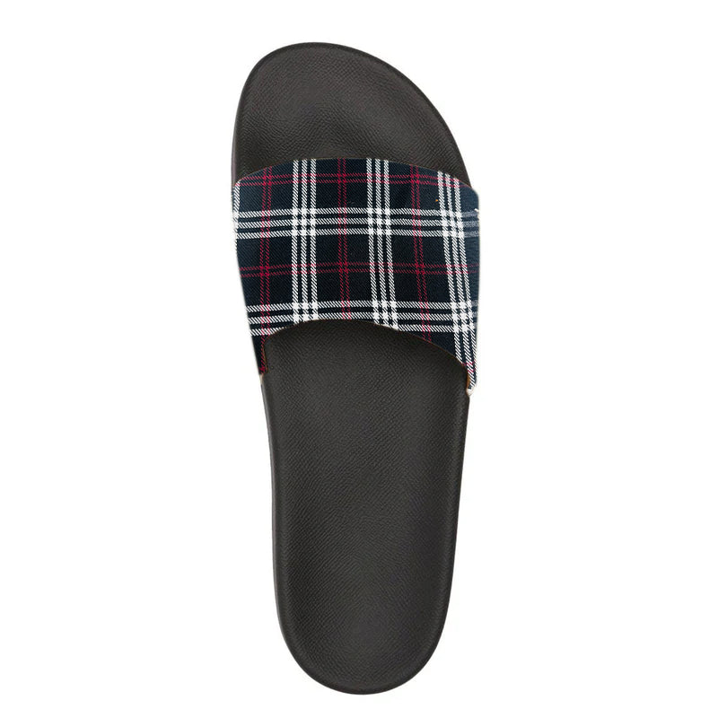 Men's Checked Pattern Proof Slides