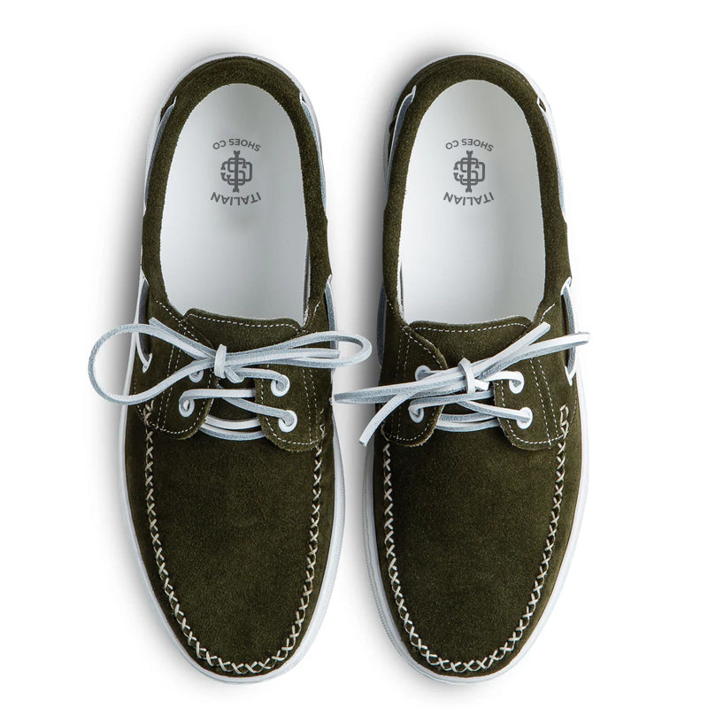 Suede Lace-Up Custom Handmade Loafers For Men