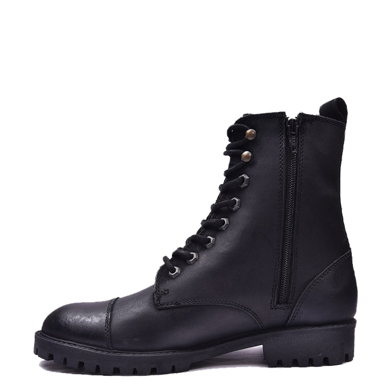 Custom Handmade Leather High Ankle Boot For Men