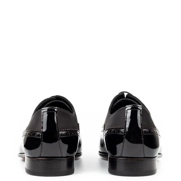 Men Patent Shiny Leather Handmade Oxford Shoe