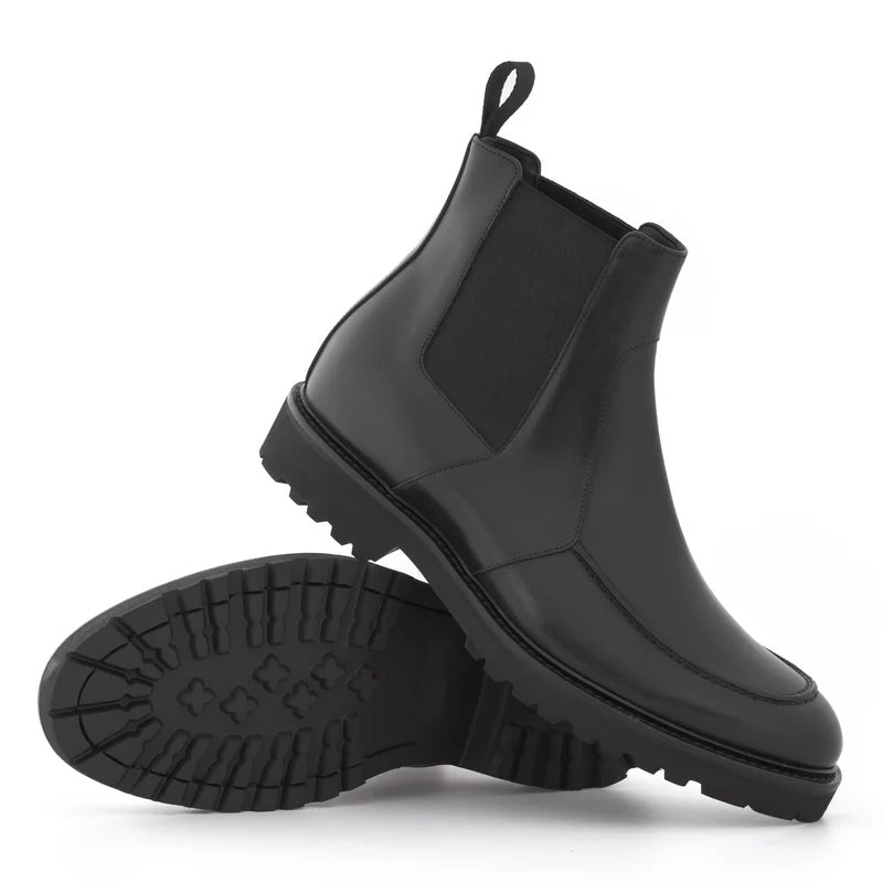 Mid Top Luxury Fashion Leather Chelsea Boot