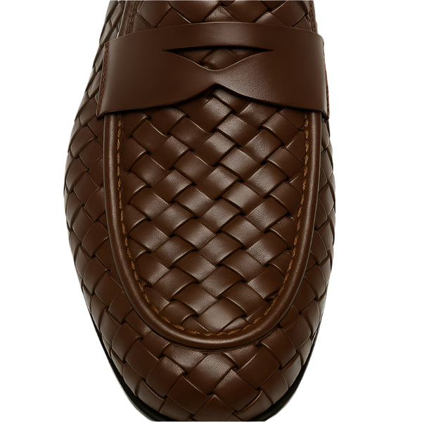 Woven Texture Leather Loafer for Men