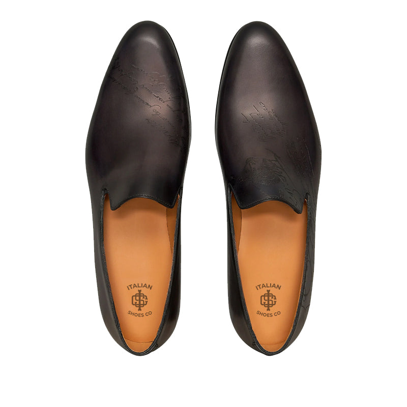 Men Solid Leather Formal Loafers