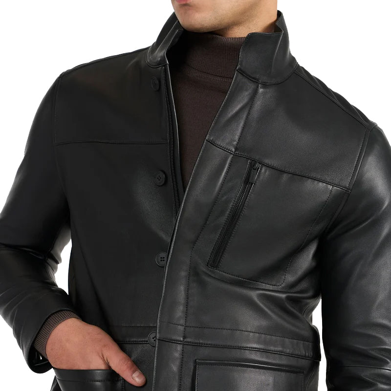 Premium Black Leather Jackets For Men