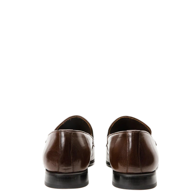 Black Men s Leather Slip On Shoe