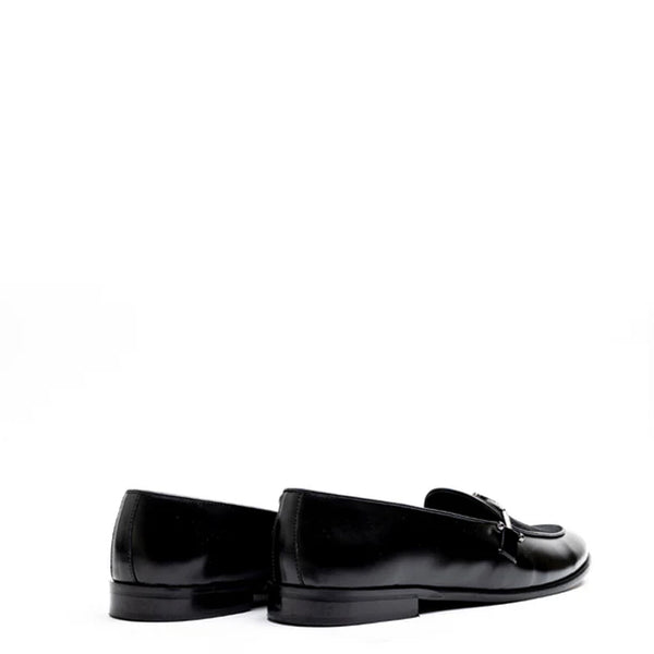 Classic Upper Suede Leather Loafer With Side Buckle
