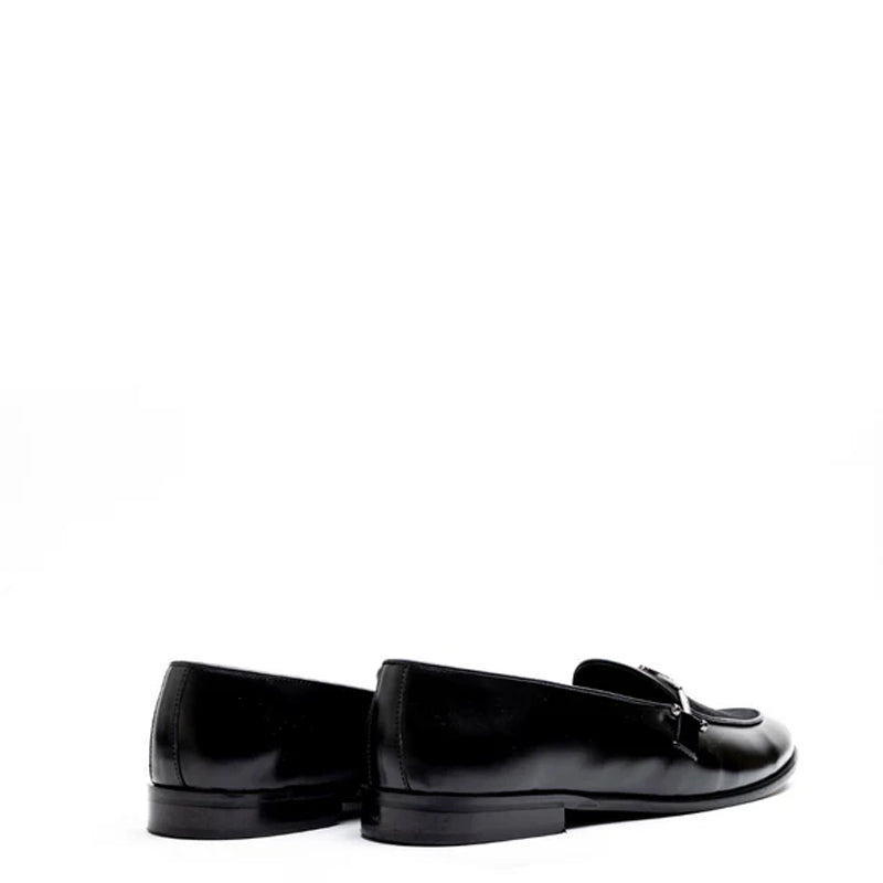 Classic Upper Suede Leather Loafer With Side Buckle