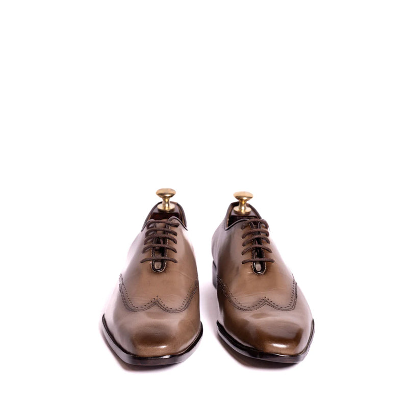 Classic Wholecut Plain Leather Oxford Shoe