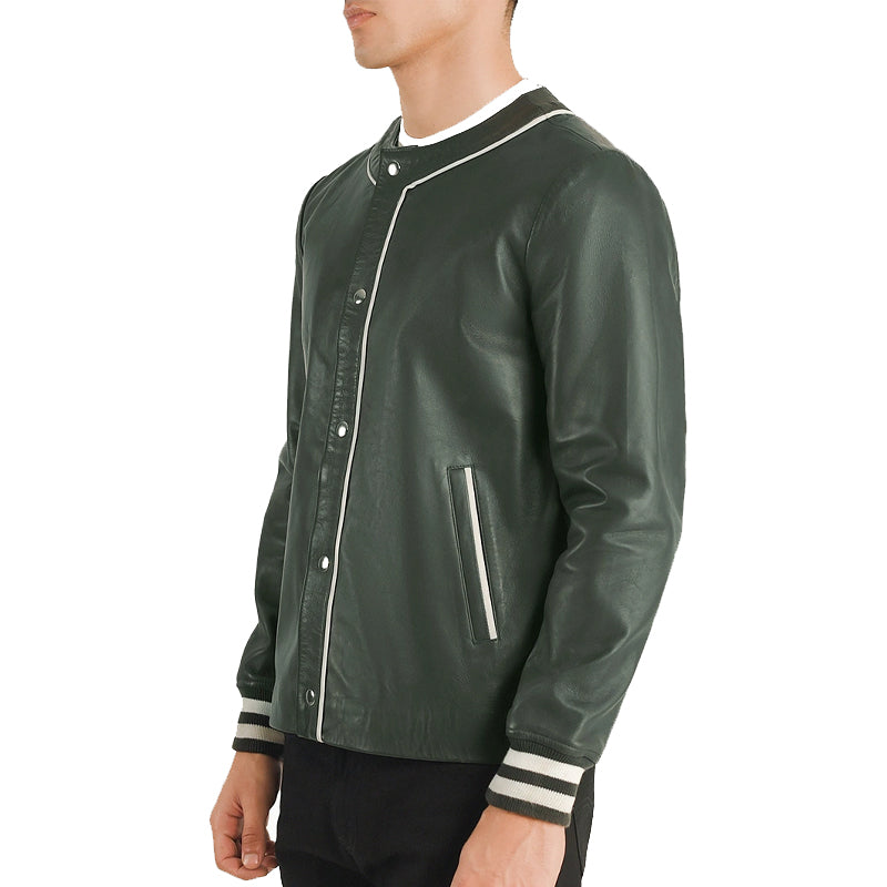 Willis Leather Bomber Jacket For Men