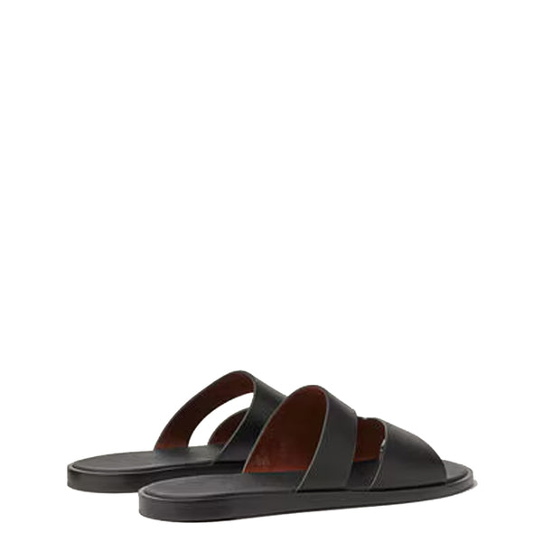 Stylish Double Strap Leather Daily Wear Slipper
